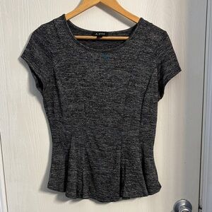 A. Byer Charcoal Short Sleeve Top